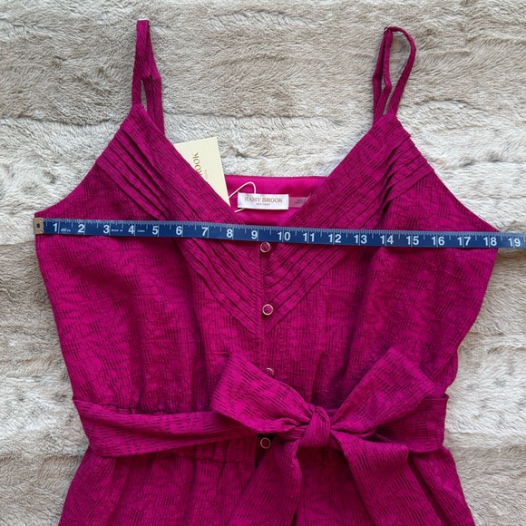 NWT💕Ramy Brook Kallie Wild Rose Springtime Burnout Mini Dress in Rose Burnout - Picture 9 of 16